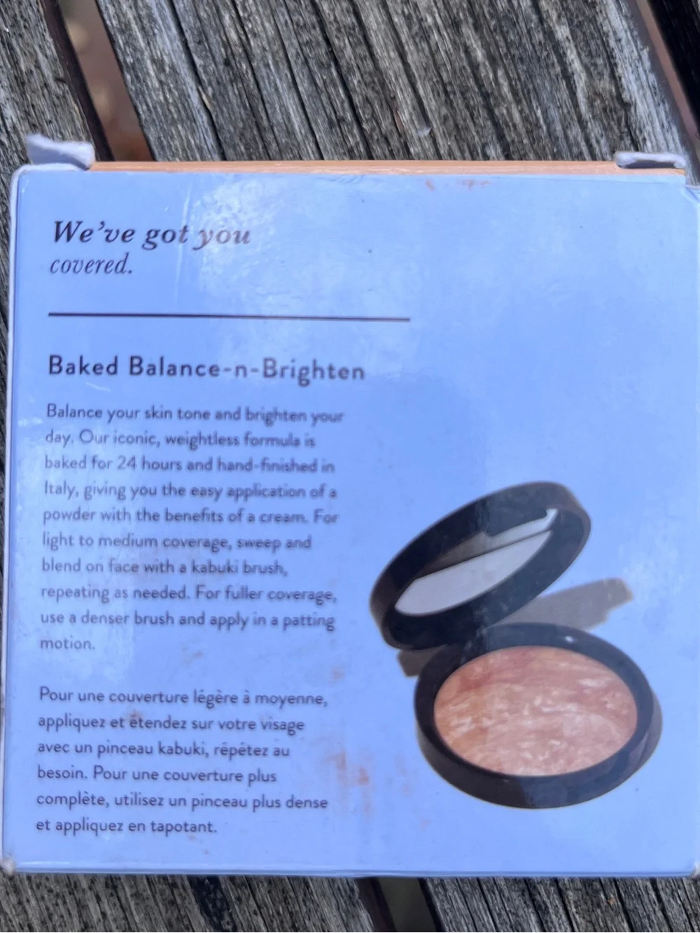 Laura Geller light Baked Color Correcting Foundation Compact made in Italy